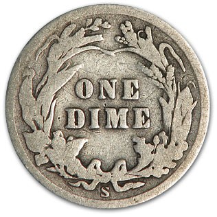 1907-S Barber Dime Good
