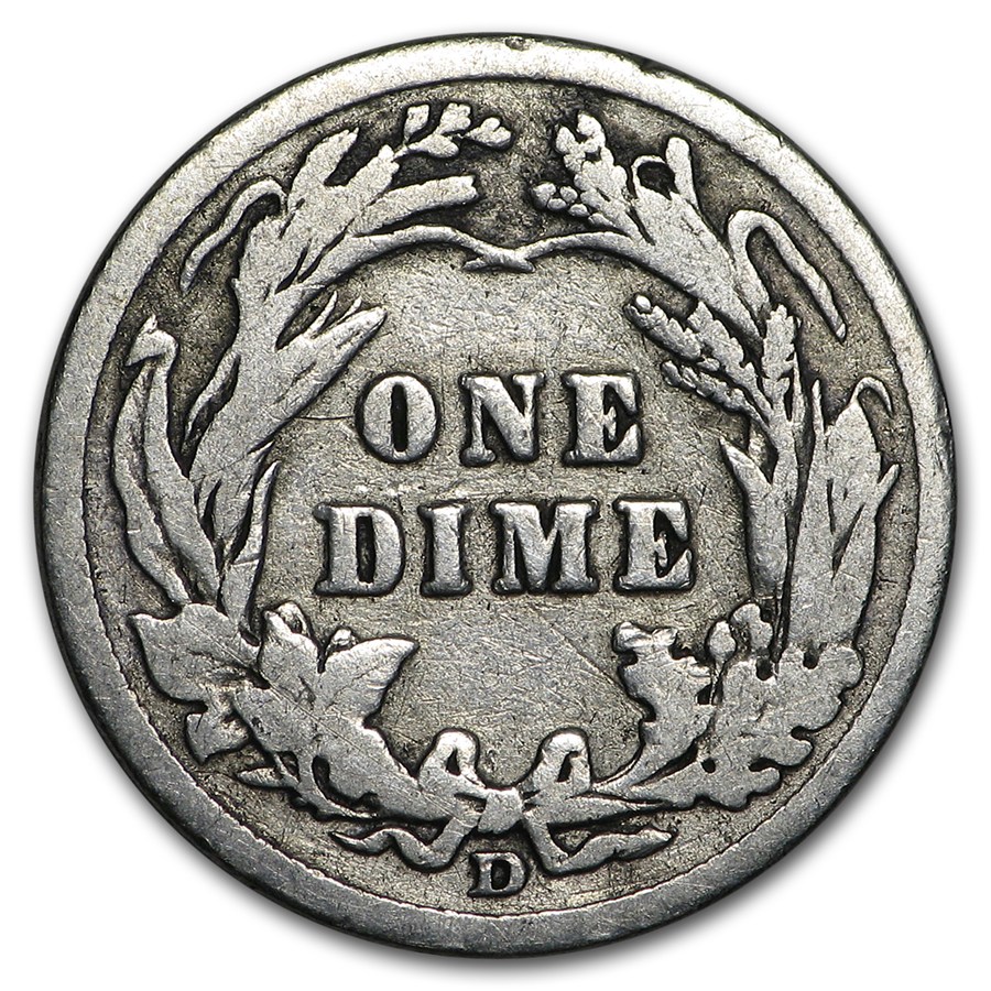 1912-D Barber Dime Good/VG