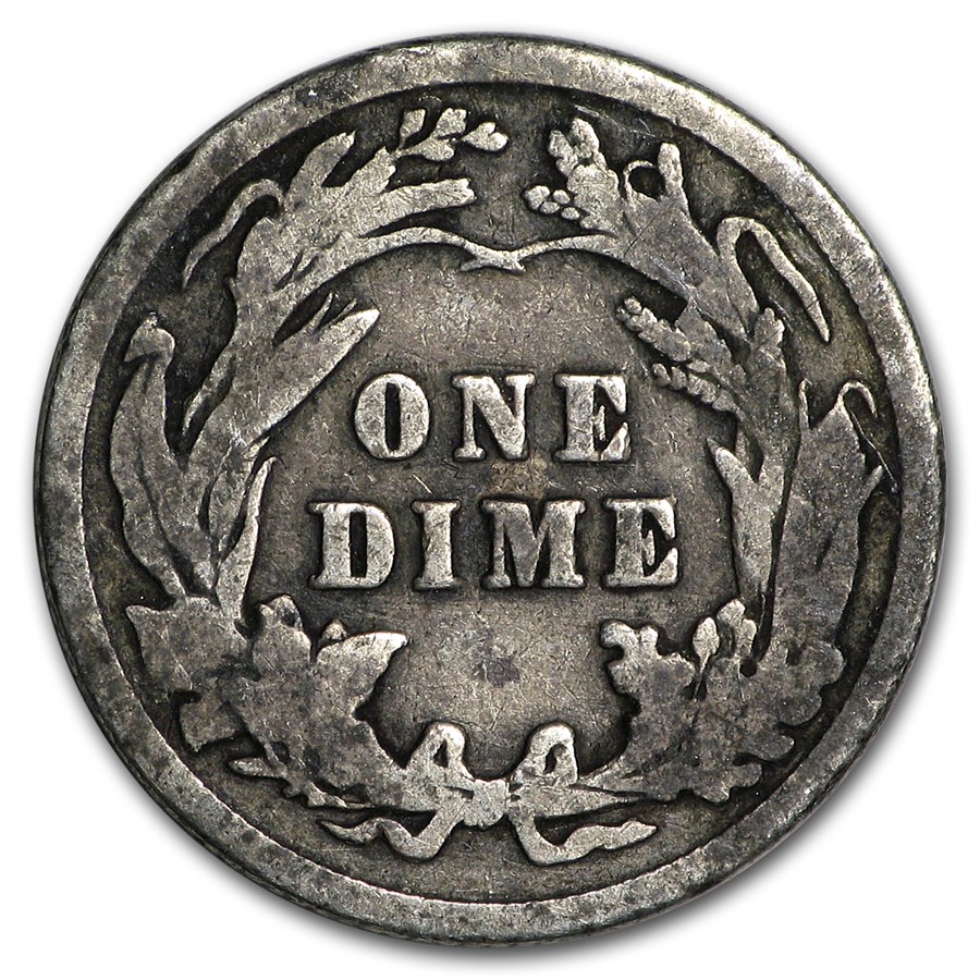 1913 Barber Dime Good/VG
