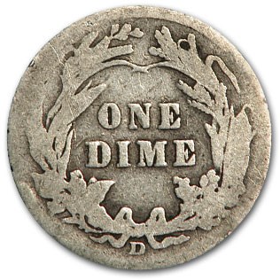1914-D Barber Dime Good/VG