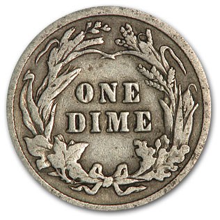 1916 Barber Dime Good/VG
