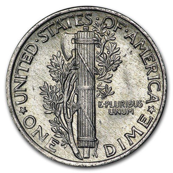 1940 Mercury Dime AU