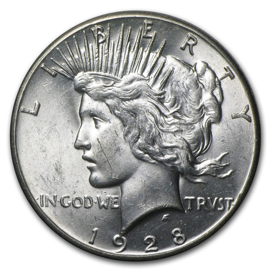 1928 Peace Dollar BU