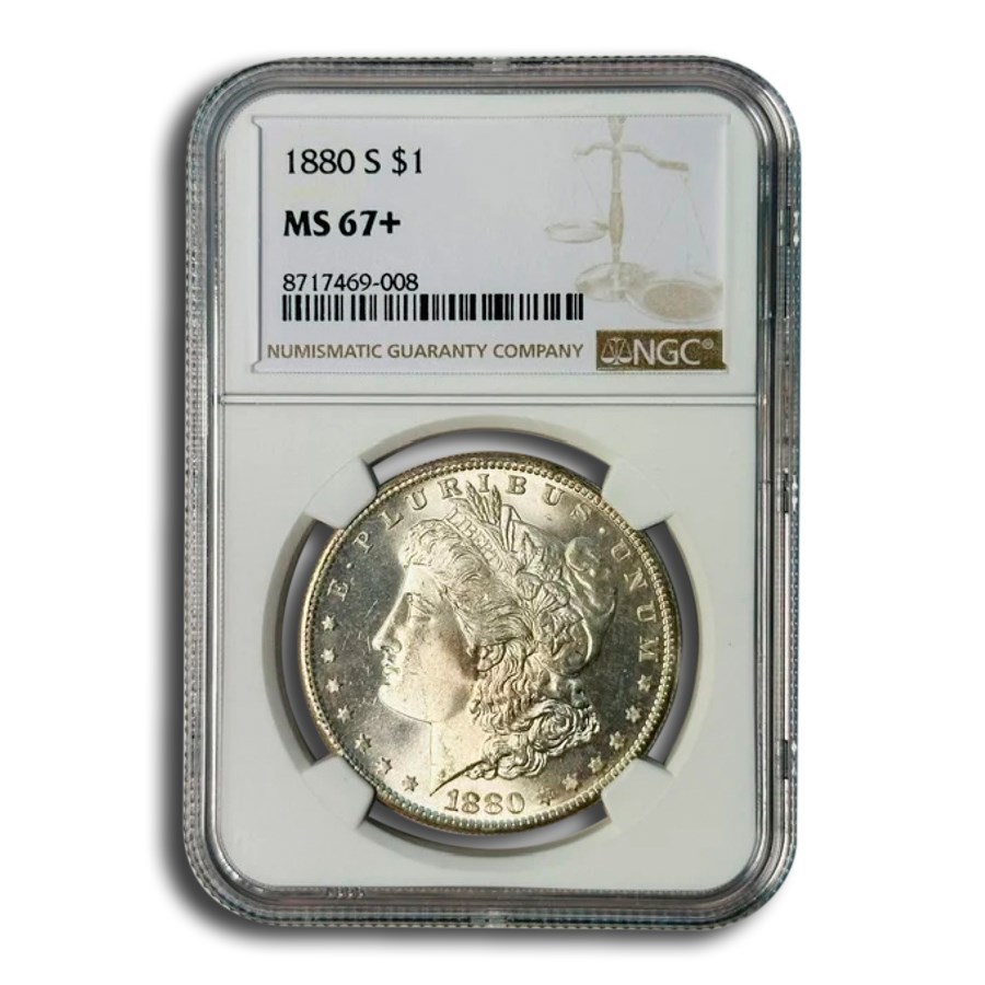 1880-S Morgan Dollar MS-67+ NGC