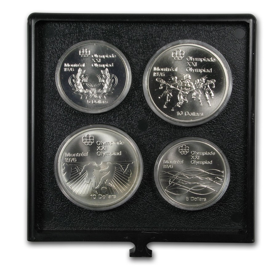 1976 Canada 28-Coin Silver Olympics Set BU