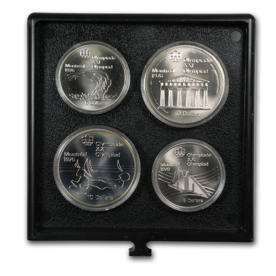 1976 Canada 28-Coin Silver Olympics Set BU
