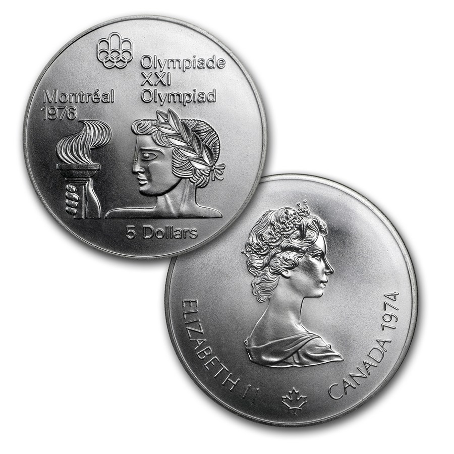 1976 Canada 28-Coin Silver Olympics Set BU