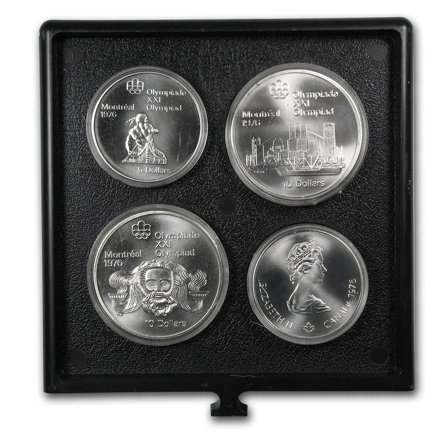 1976 Canada 28-Coin Silver Olympics Set BU