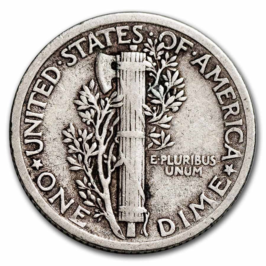 1924 Mercury Dime VF