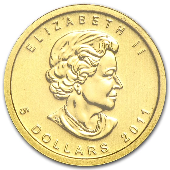 2011 Canada 1/10 oz Gold Maple Leaf BU
