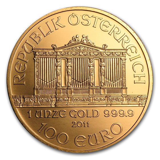 2011 Austria 1 oz Gold Philharmonic BU