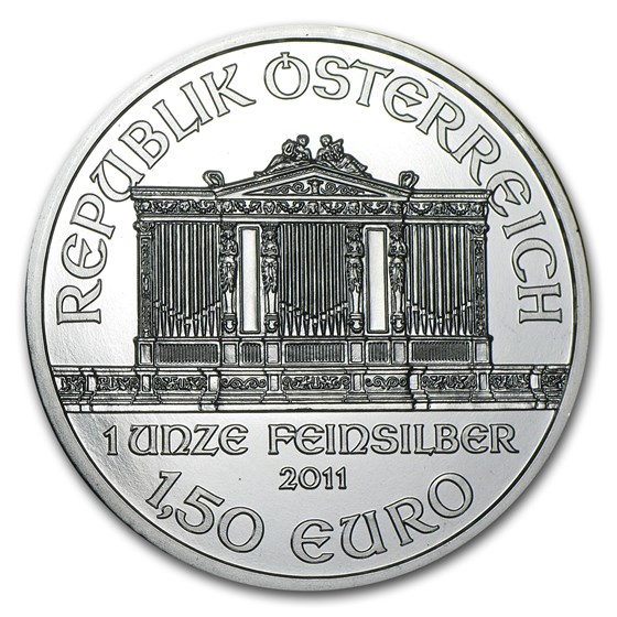 2011 Austria 1 oz Silver Philharmonic BU