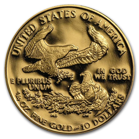 1/4 oz Proof American Gold Eagle (Random Year, w/Box &amp; COA)