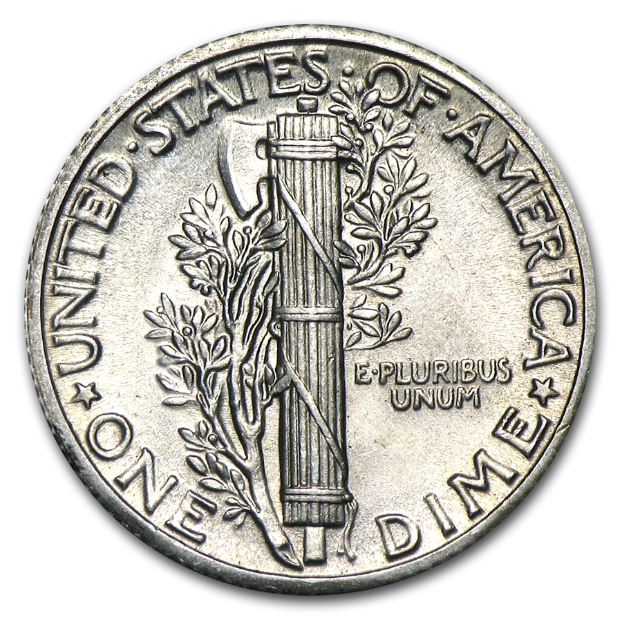 1934 Mercury Dime BU