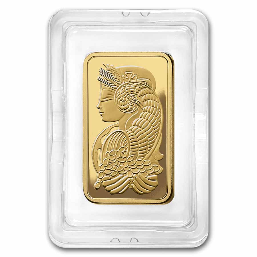 5 oz Gold Bar - PAMP Suisse Lady Fortuna (w/Assay)