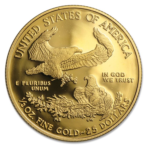 2010-W 1/2 oz Proof American Gold Eagle (w/Box &amp; COA)