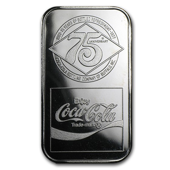 1 oz Silver Bar - Coca Cola (Buffalo, NY)