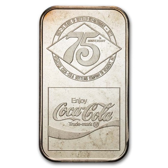 1 oz Silver Bar - Coca Cola (Roanoke, VA)