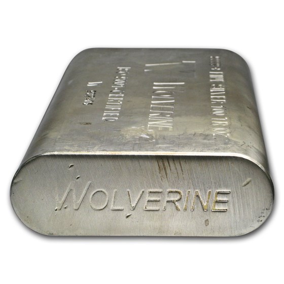 100 oz Silver Bar - Wolverine (Extruded)