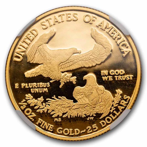 2010-W 1/2 oz Proof American Gold Eagle PF-70 UCAM NGC