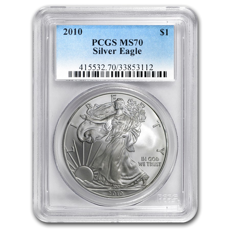 2010 American Silver Eagle MS-70 PCGS
