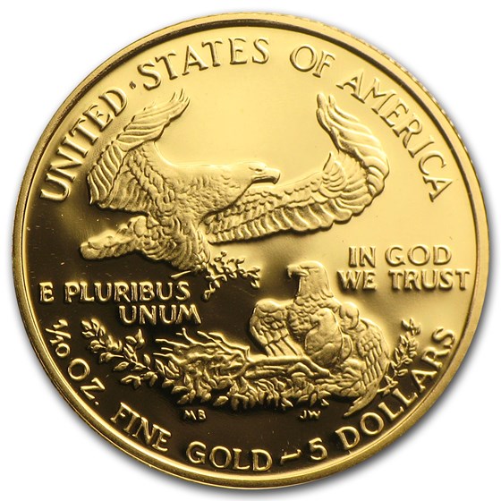 1992-P 1/10 oz Proof American Gold Eagle (w/Box &amp; COA)