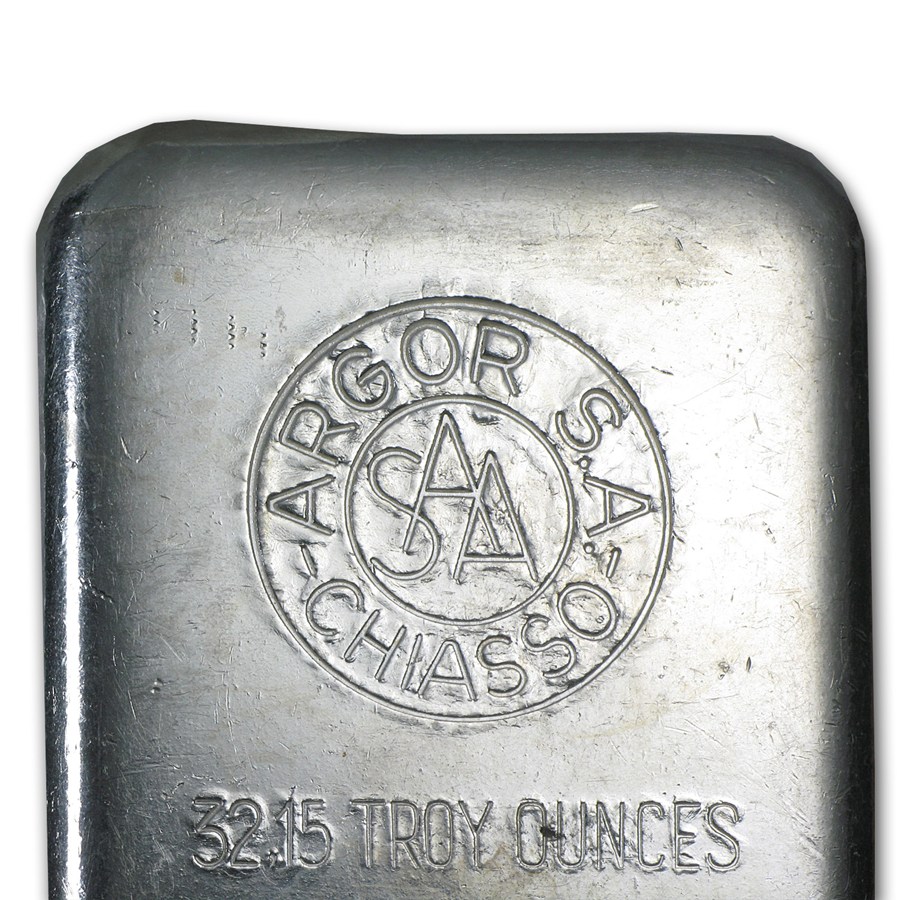 1 kilo Silver Bar - Argor S. A. Chiasso