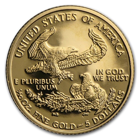 2001-W 1/10 oz Proof American Gold Eagle (w/Box &amp; COA)