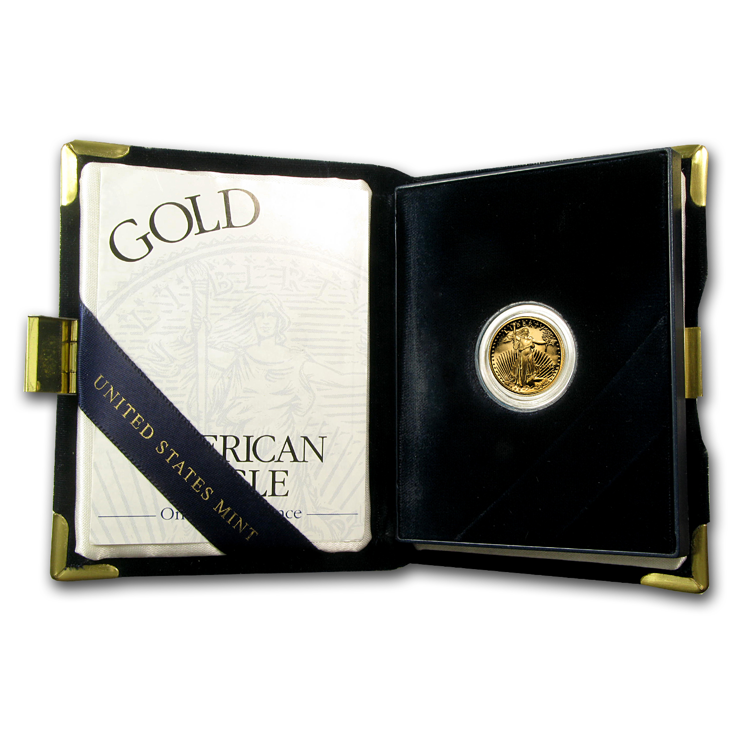 2002-W 1/10 oz Proof American Gold Eagle (w/Box &amp; COA)