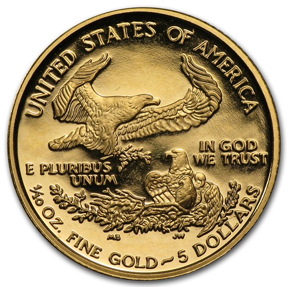 2002-W 1/10 oz Proof American Gold Eagle (w/Box &amp; COA)