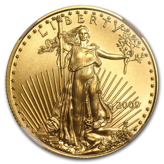 2009 1/2 oz American Gold Eagle MS-70 NGC (Early Releases)