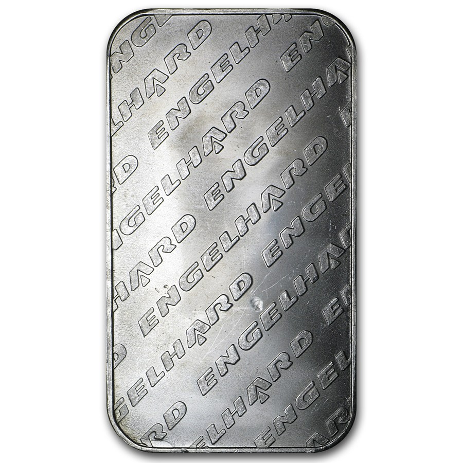 1 oz Silver Bar - Engelhard (Tall-Eagle Design)