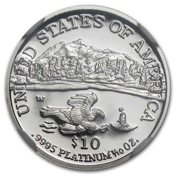 2002-W 1/10 oz Proof American Platinum Eagle PF-70 UCAM NGC