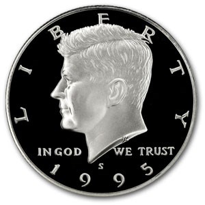 1995-S Silver Kennedy Half Dollar Gem Proof