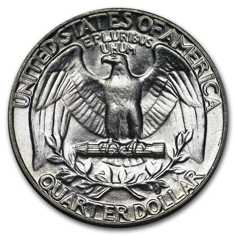 90% Silver Washington Quarters $100 Face Value Bag BU