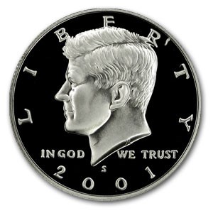 2001-S Silver Kennedy Half Dollar Gem Proof