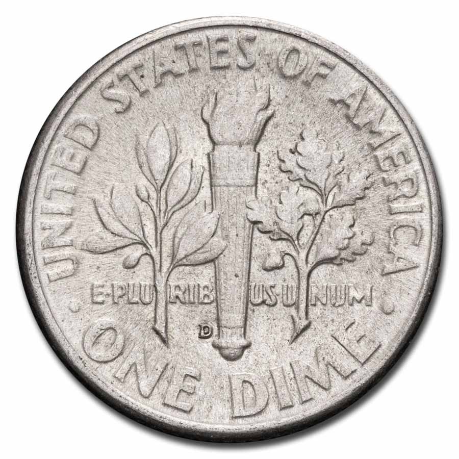1948-D Roosevelt Dime AU
