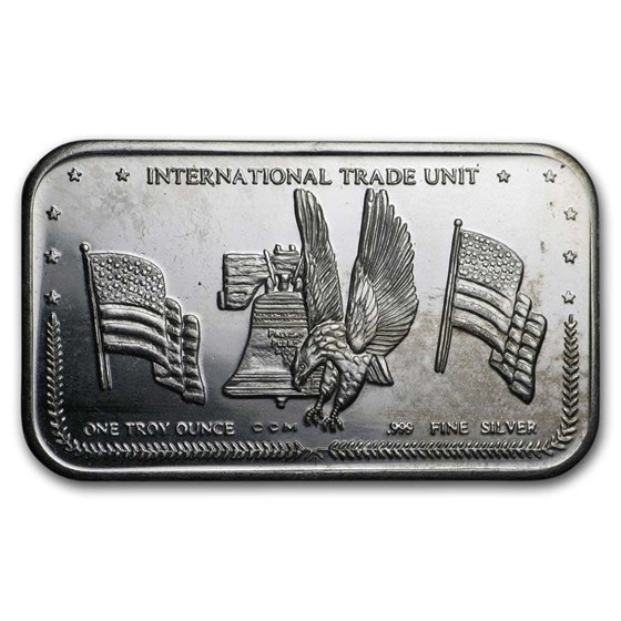 1 oz Silver Art Bar - California Crown Mint (Random Motif)