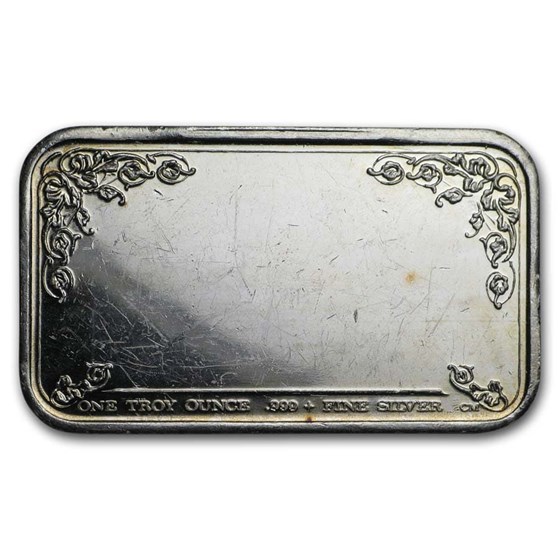 1 oz Silver Art Bar - California Crown Mint (Random Motif)