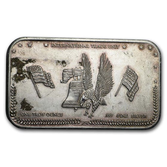 1 oz Silver Art Bar - California Crown Mint (Random Motif)