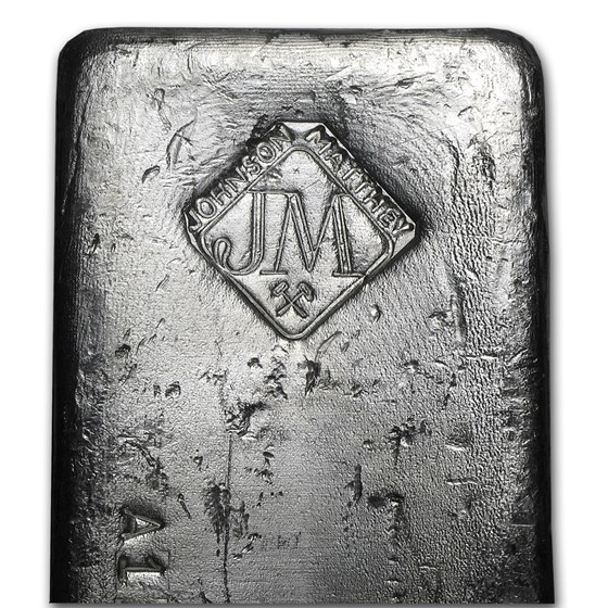 100 oz Silver Bar - Johnson Matthey (Canada, Serial #)