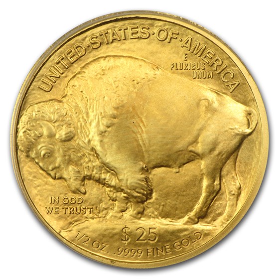 2008-W 1/2 oz Gold Buffalo SP/MS-70 PCGS (FS)