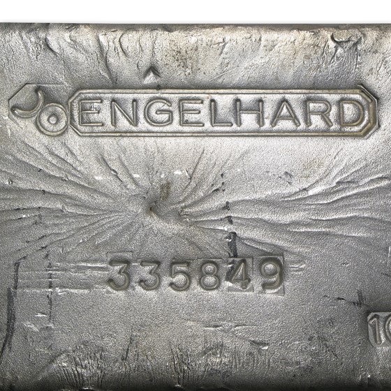 100 oz Silver Bar - Engelhard (Bull Logo)