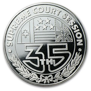 1 oz Silver Round - Johnson Matthey (35th Supreme Court Session)