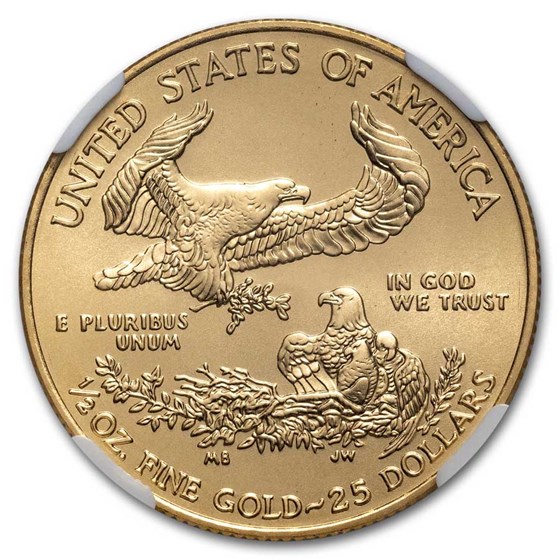 2010 1/2 oz American Gold Eagle MS-70 NGC