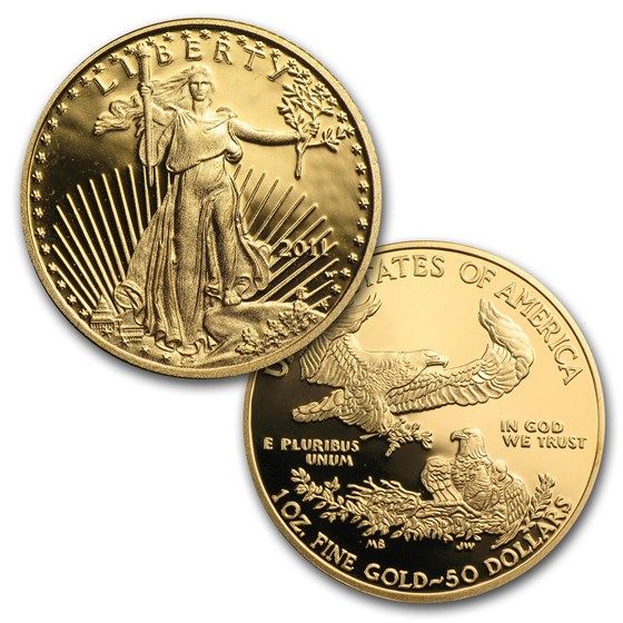 2011-W 4-Coin Proof American Gold Eagle Set (w/Box &amp; COA)