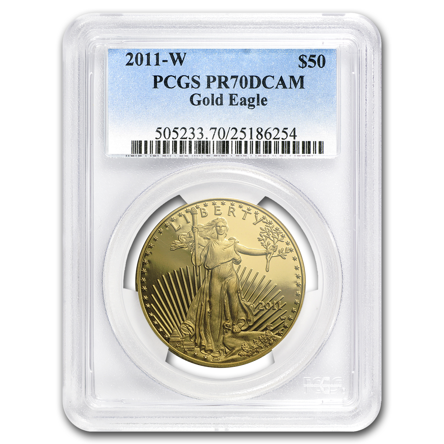 2011-W 1 oz Proof American Gold Eagle PR-70 PCGS