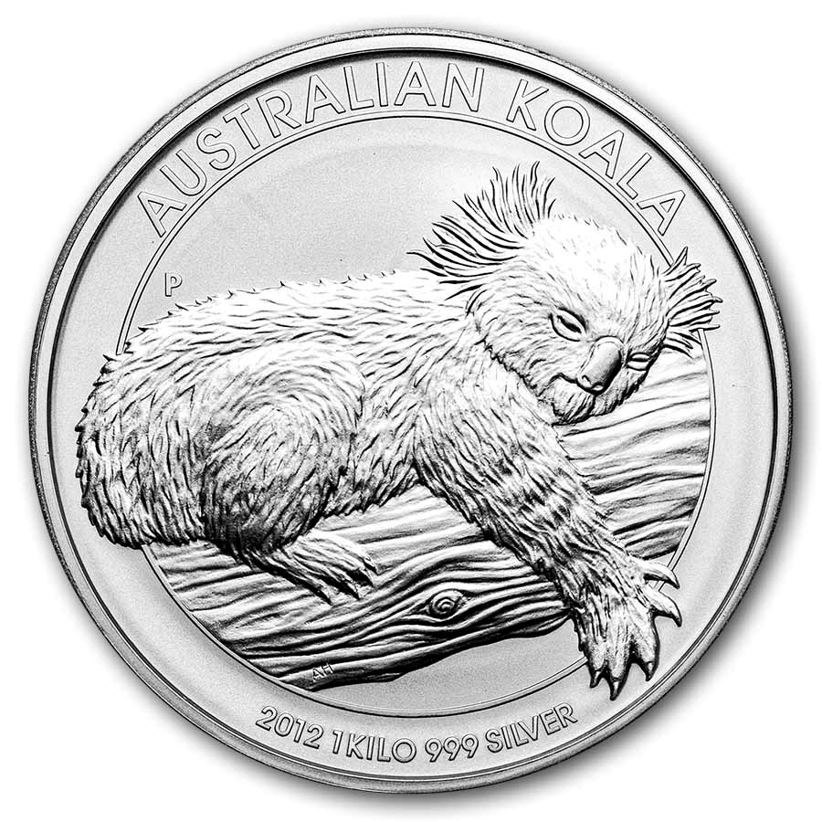 2012 Australia 1 kilo Silver Koala BU 2012 Australia 1 kilo Silver Koala BU