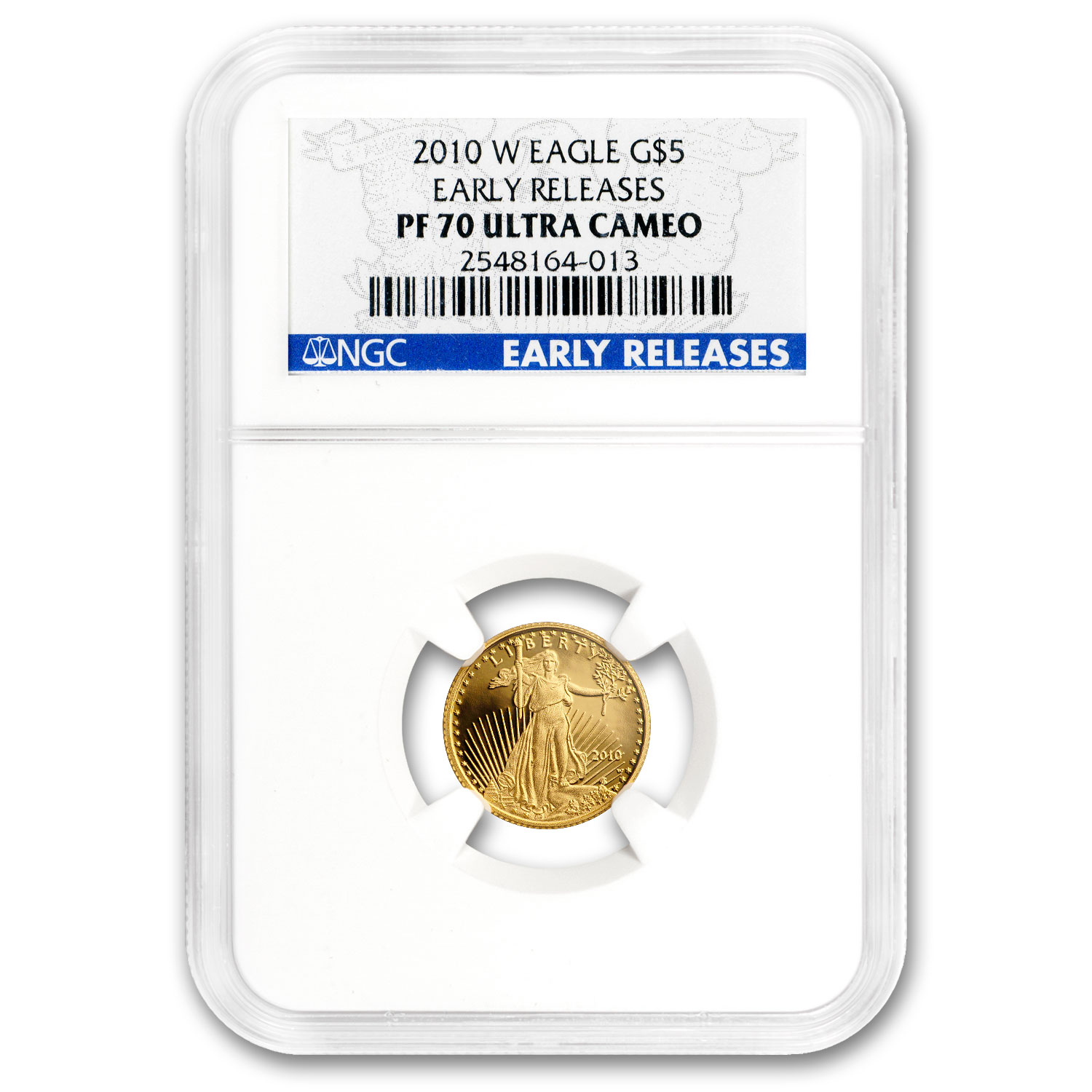 2010-W 1/10 oz Proof Gold Eagle PF-70 UCAM NGC (Early Releases)