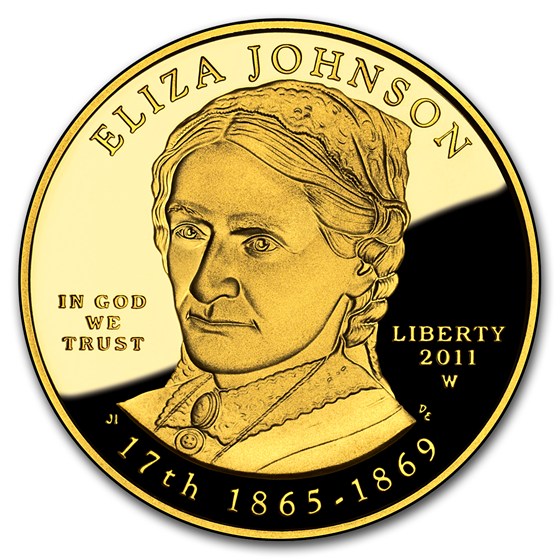 2011-W 1/2 oz Proof Gold Eliza Johnson (w/Box &amp; COA)